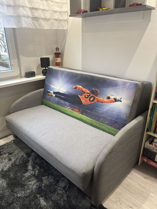 Łóżko amerykanka 2 osobowa z piłkarzem 145x200cm