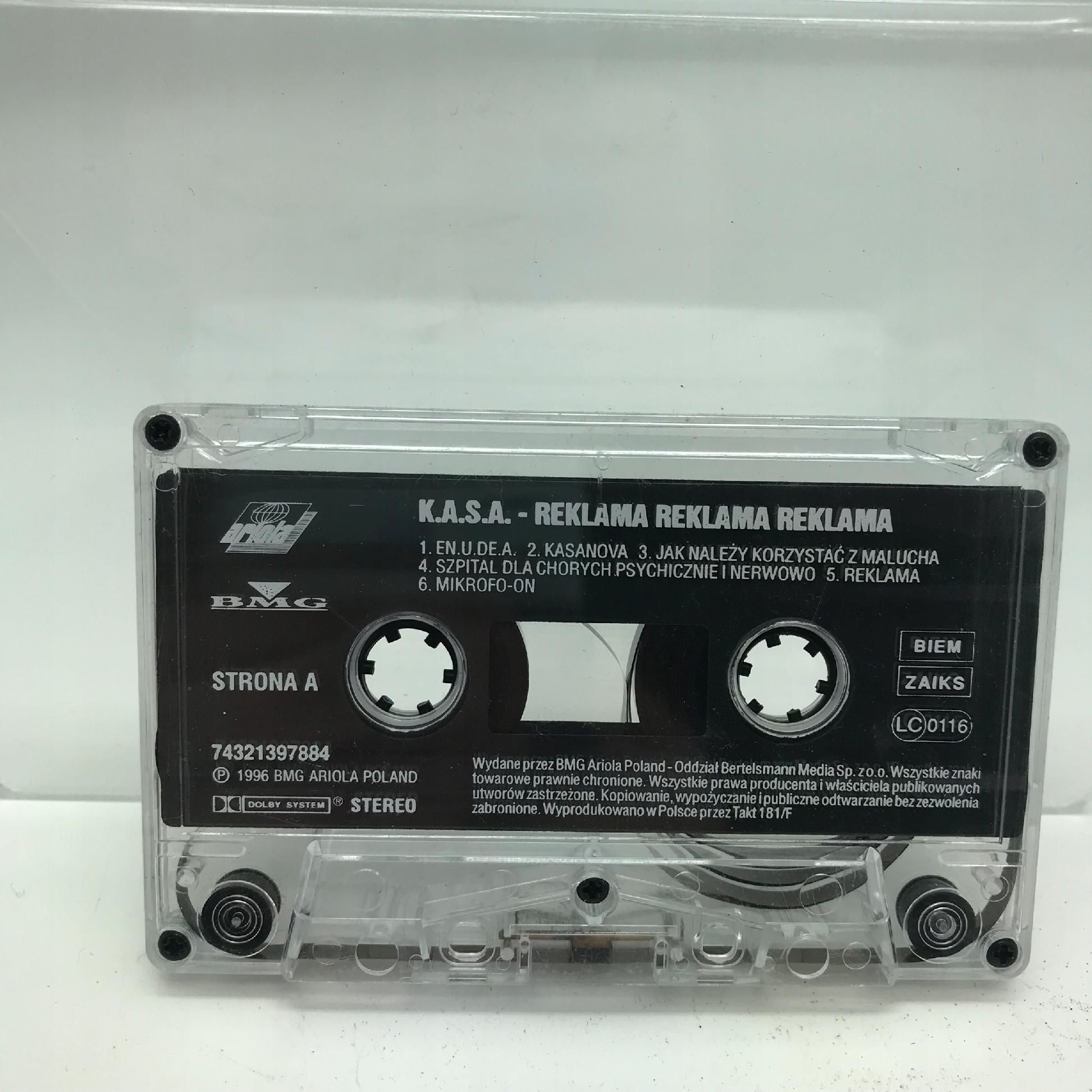 kaseta - k.a.s.a - reklama