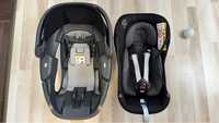 Fotelik samochodowy 0-12kg Maxi Cosi Coral Essential Black + adaptery