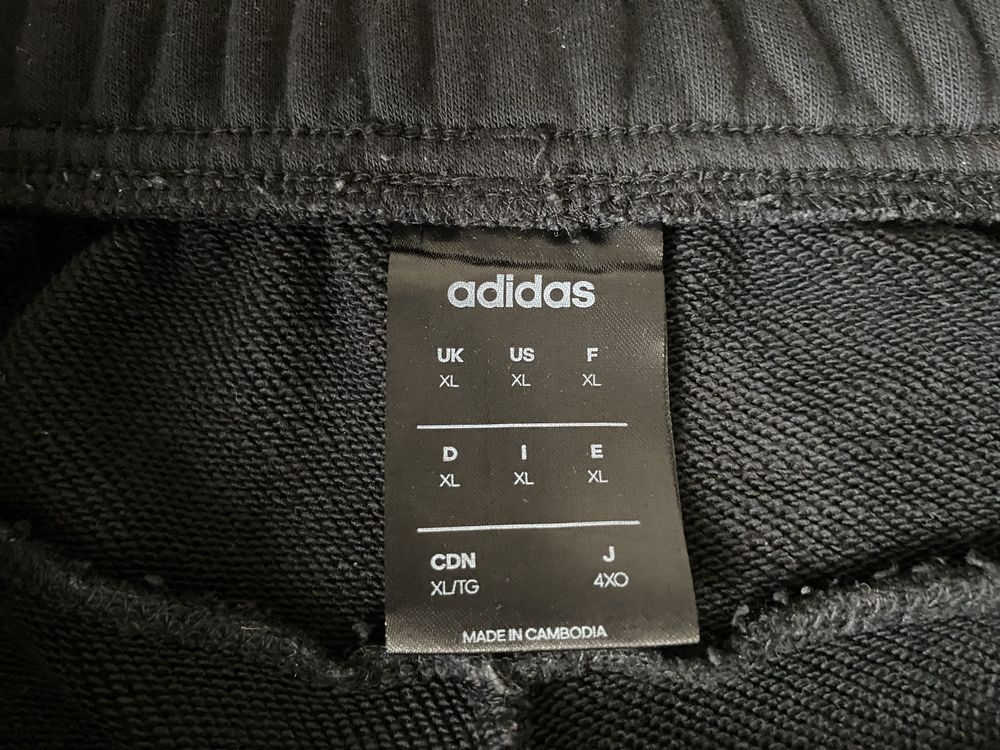 ADIDAS Spodnie dresowe czarne rozmiar XL