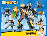 NEW! Lego Skibidi Toilet, Лего Скибиди Туалет, набор 4в1, 373 детали