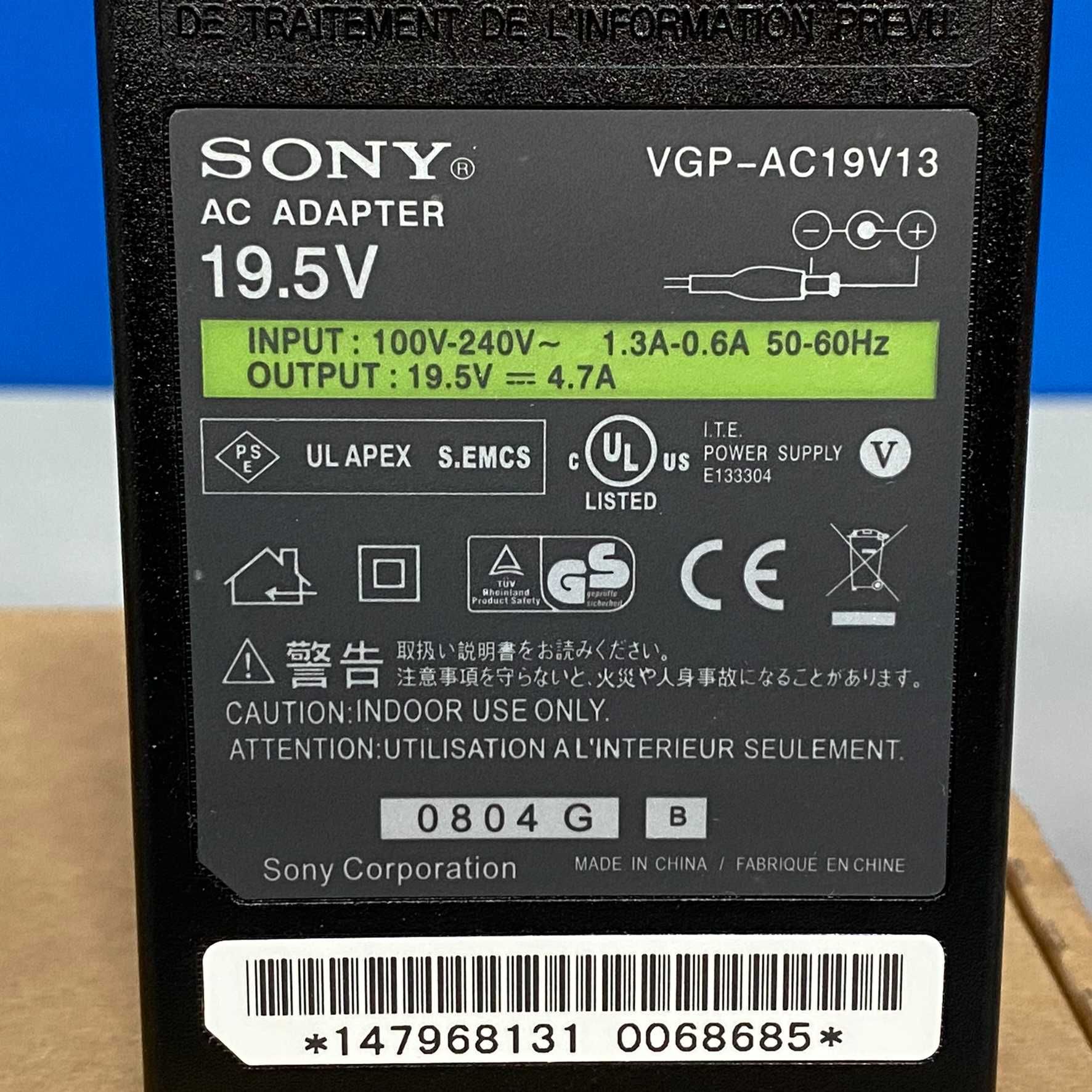 Carregador 90W - Sony Vaio VGP-AC19V13 (NOVO)