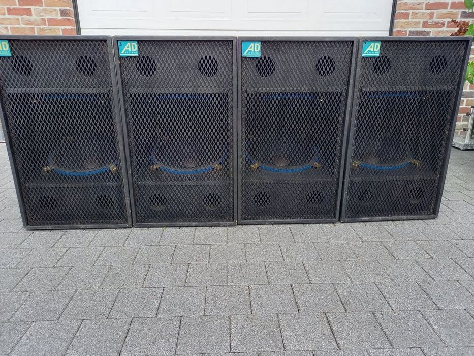 Graves, subwoofers duplos de 15" AD Systems