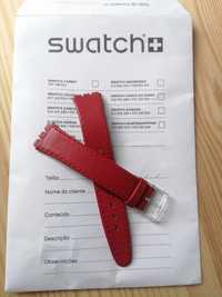 Bracelete Vermelha Swatch Skinny. NOVA