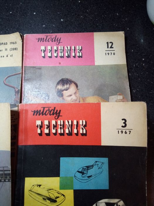 Młody technik miesięcznik lata 60-70 te