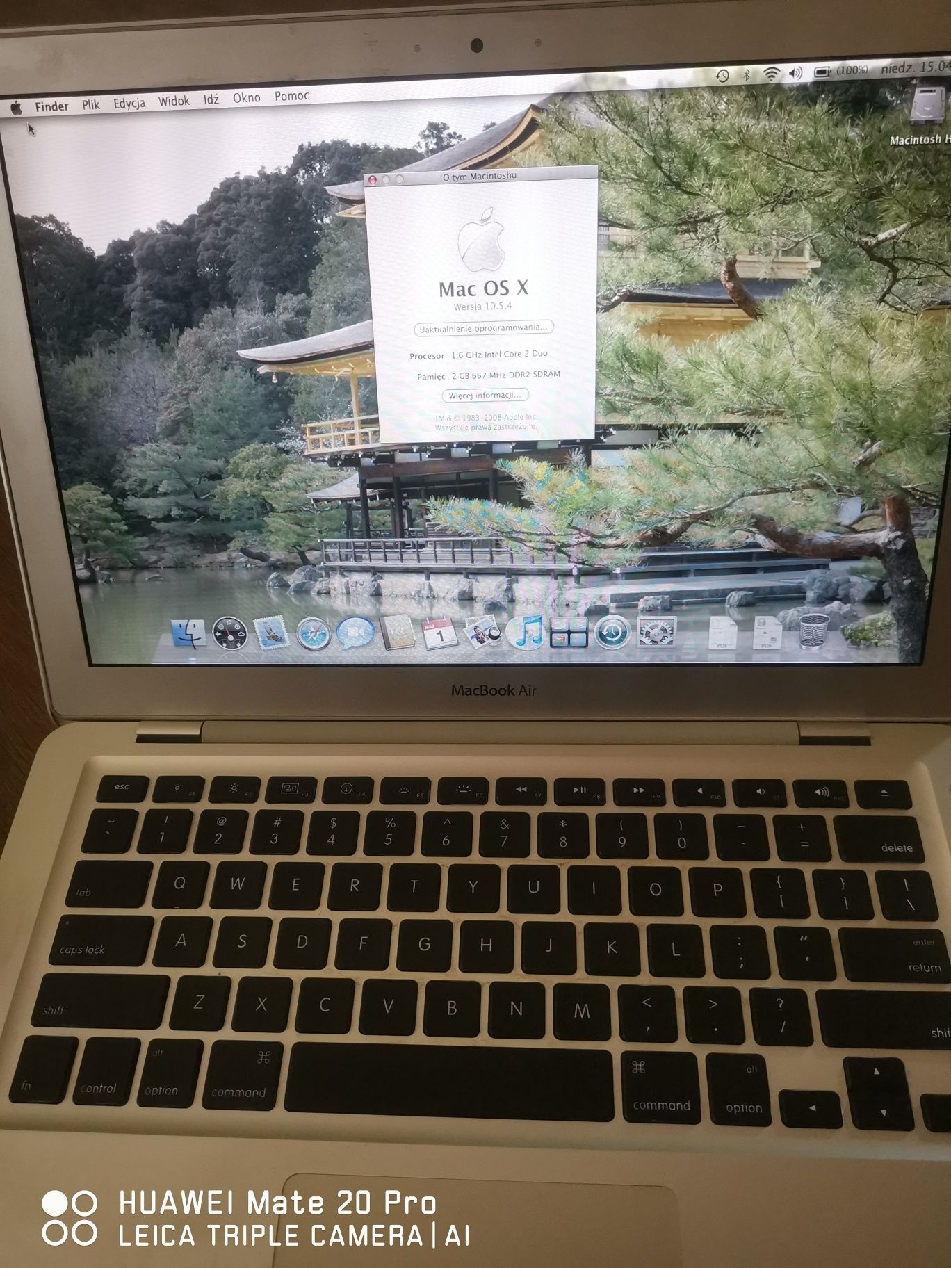 MacBook Air 1237 bdb stan sprawny/ ladowarka