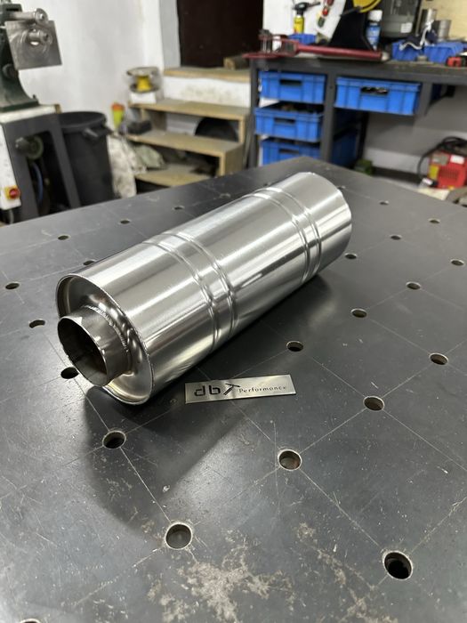 Tłumik Przelotowy Nierdzewny Okrągły