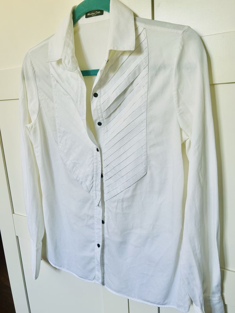 Piękna biała koszula Massimo Dutti