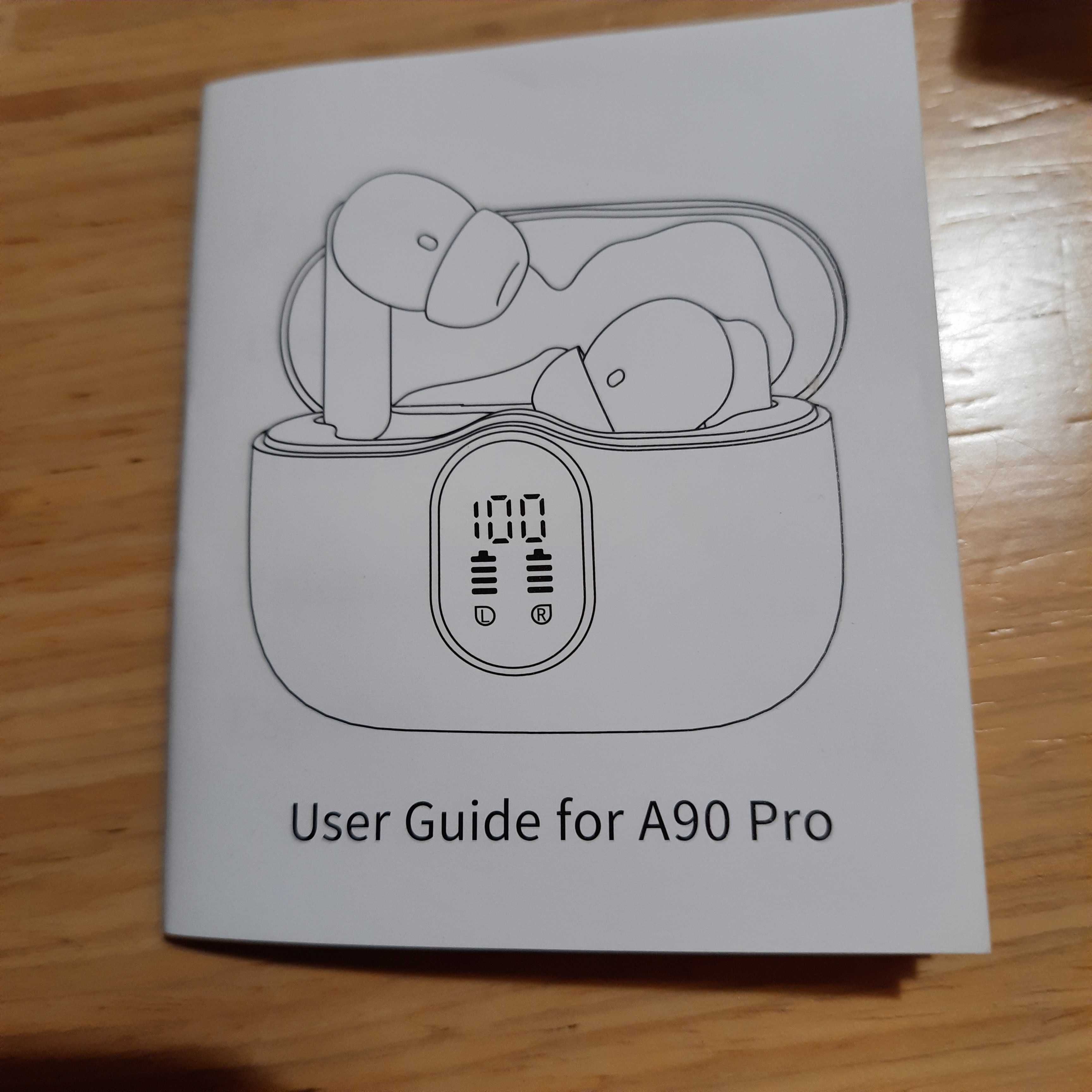 Słuchawki Bluetooth douszne bezprzewodowe HiFi stereo mikrofon A90Pro