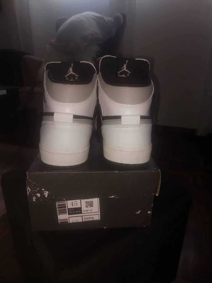 Air Jordan 1 Mid "White Shadow"  45