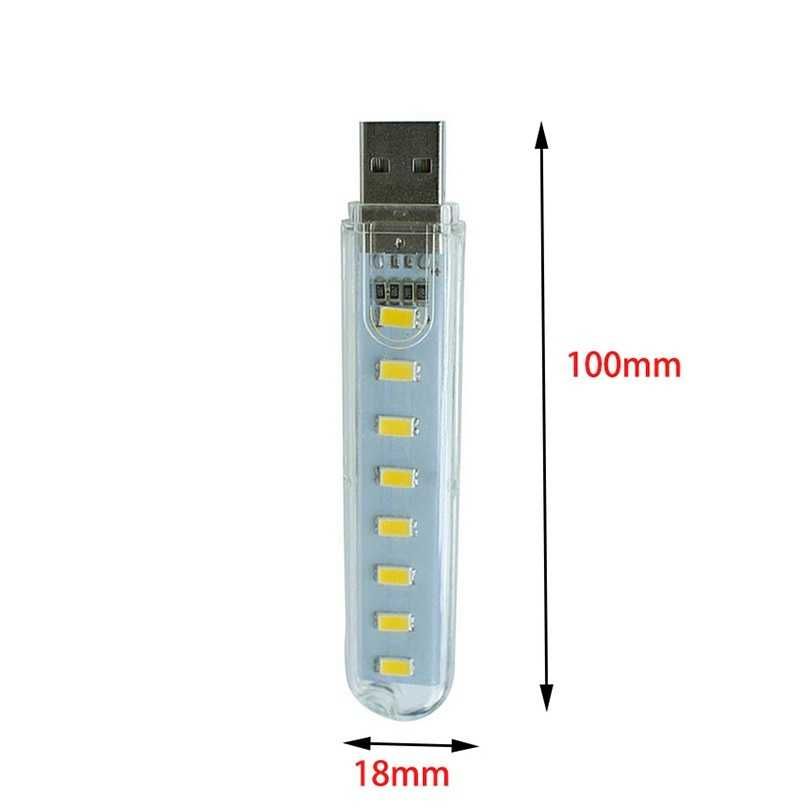 LED лампа, світильник, ліхтарик для павербанка USB, ціна за 2 шт.