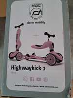 nowa SCOOT AND RIDE Highwaykick 1 2w1 Jeździk i hulajnoga 1-5 lat Rose