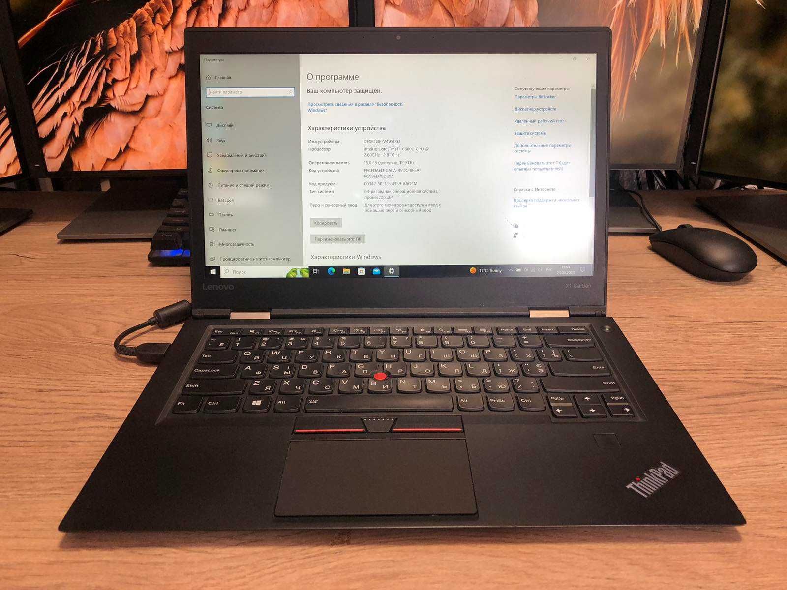 Ультрабук Lenovo ThinkPad X1 Carbon 4G / i7-6600u / 16Gb / 512GB SSD