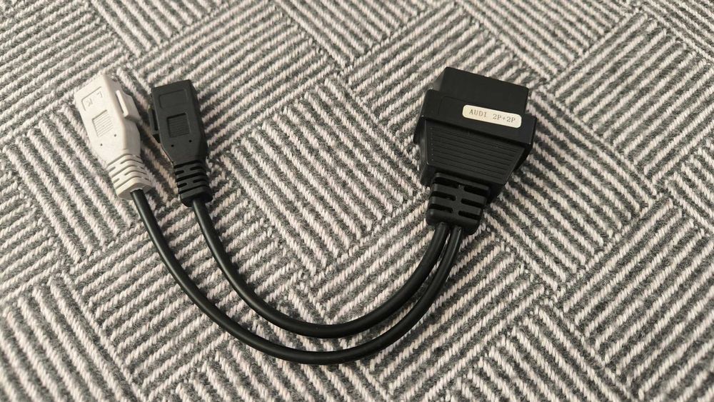 Кабель перехідник OBD2 на VAG 2 x 2 pin 2P+2P OBDII Audi, VW
