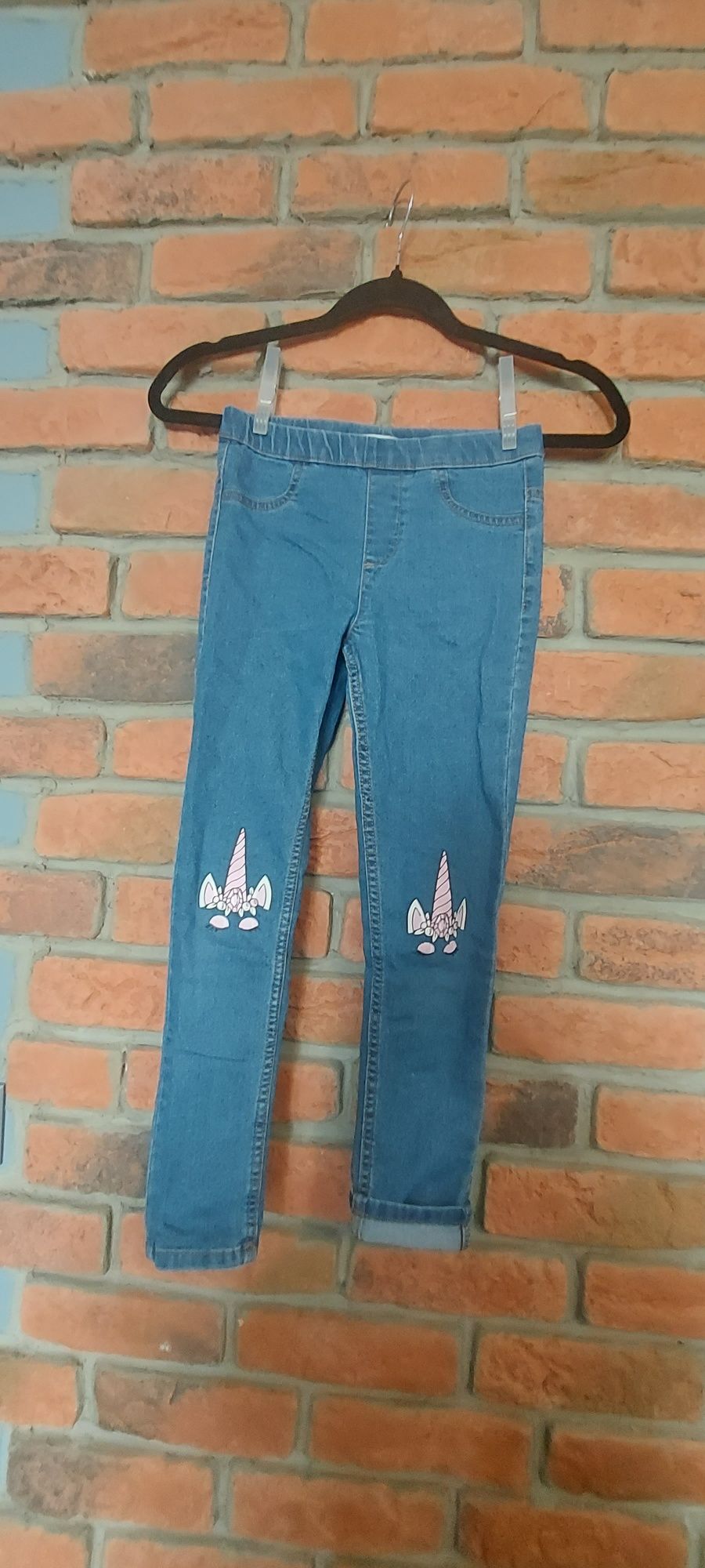 Leginsy jeansowe