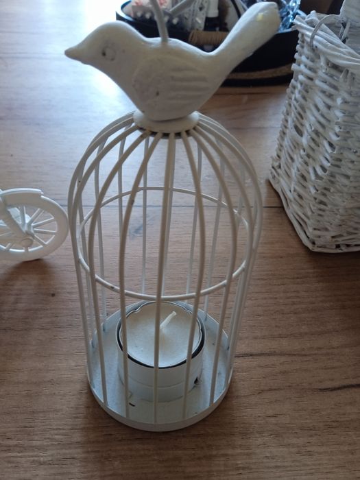 Dekoracje  domowe klatka,koszyk,rower