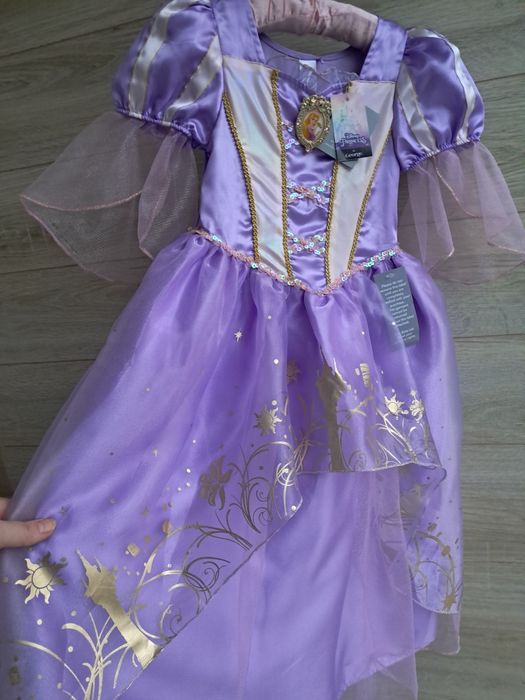 Карнавальное платье Рапунцель принцессы disney 5-6-7л