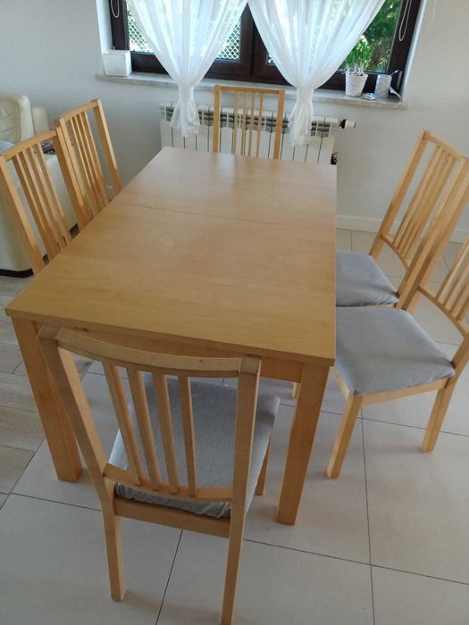 Stół Ikea z 6 krzesłami