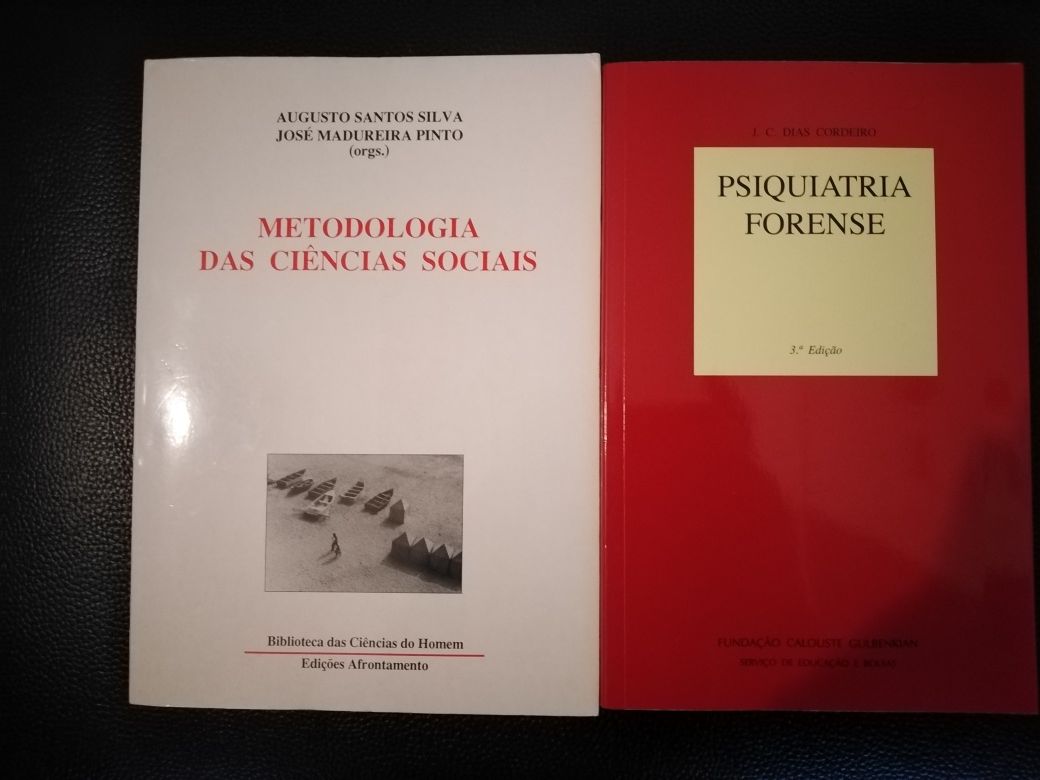 Livros de ciências sociais.