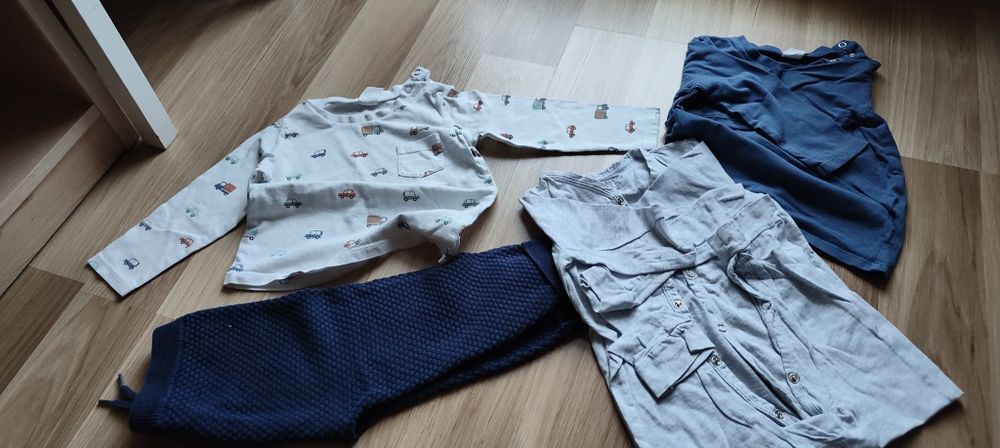 Ubranka dla chłopca rozmiar 86