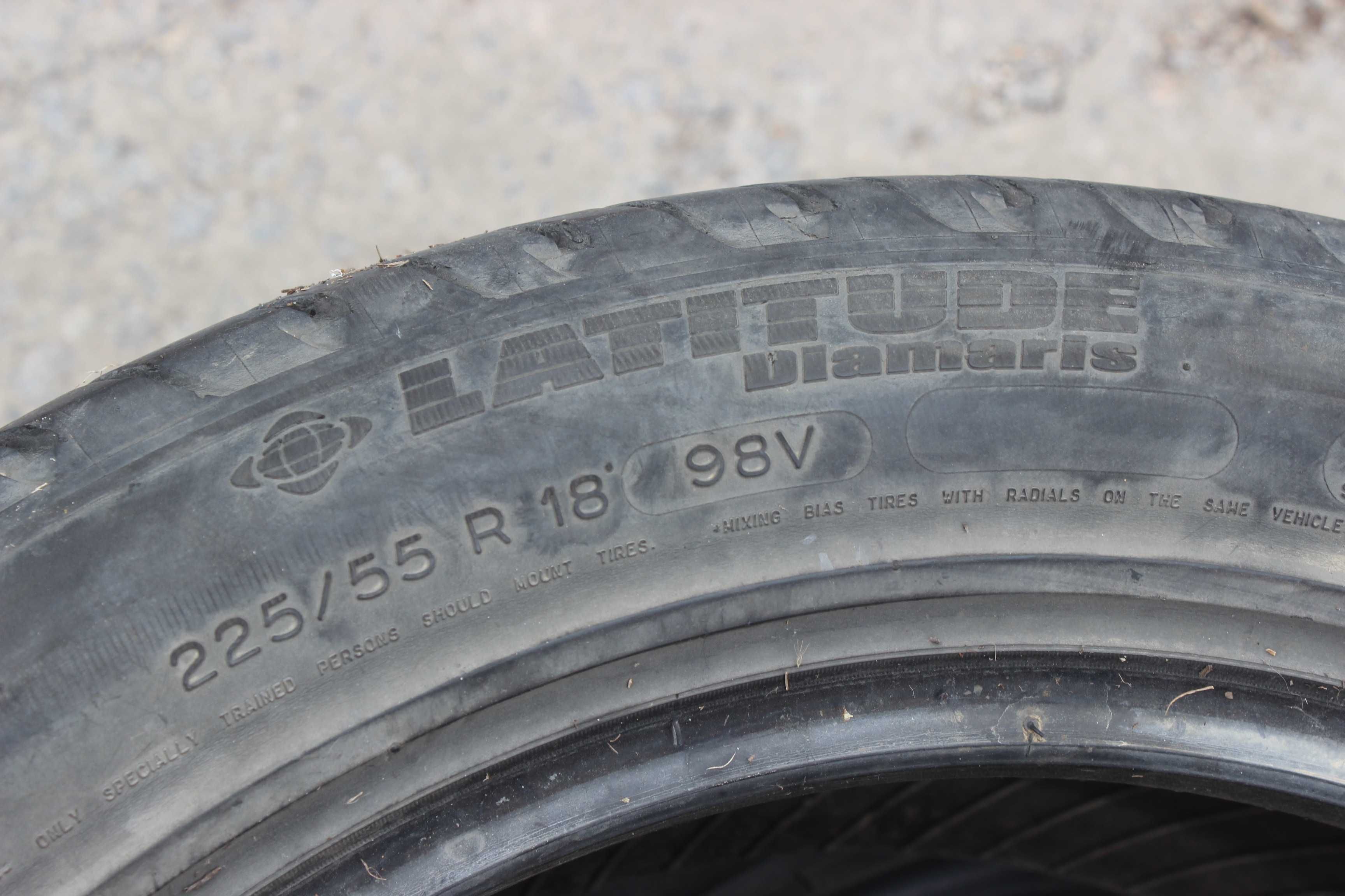 225-55-R18 MICHELIN LATITUDE 2 штуки комплект летней резины GERMANY