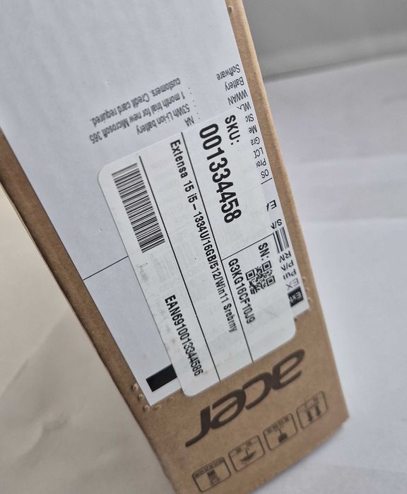 Laptop ACER Extensa 15 I5-1334U 16/512GB