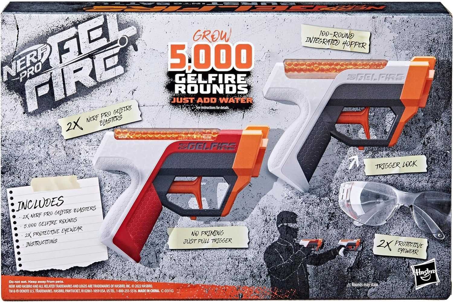 Набір бластери NERF Pro Gelfire Dual Wield Пістолети Нерф Про Гельфайр