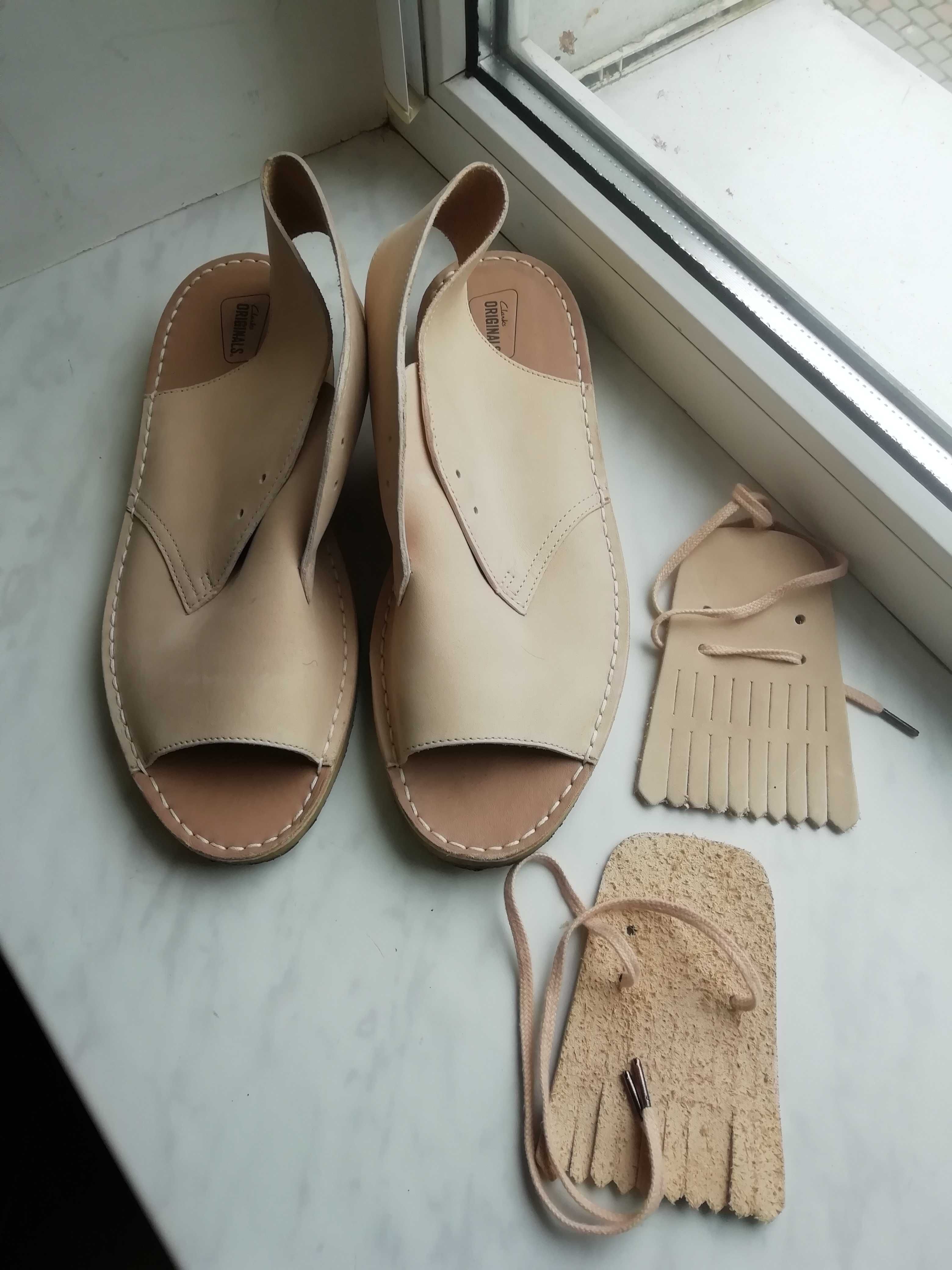 Сандали кожаные Clarks р 42-43