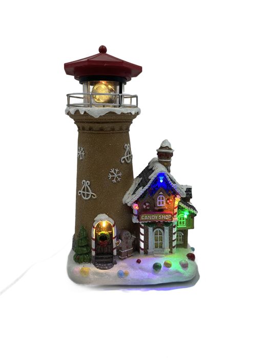 Pozytywka świąteczna StarryLights – Wieża z domkiem LED