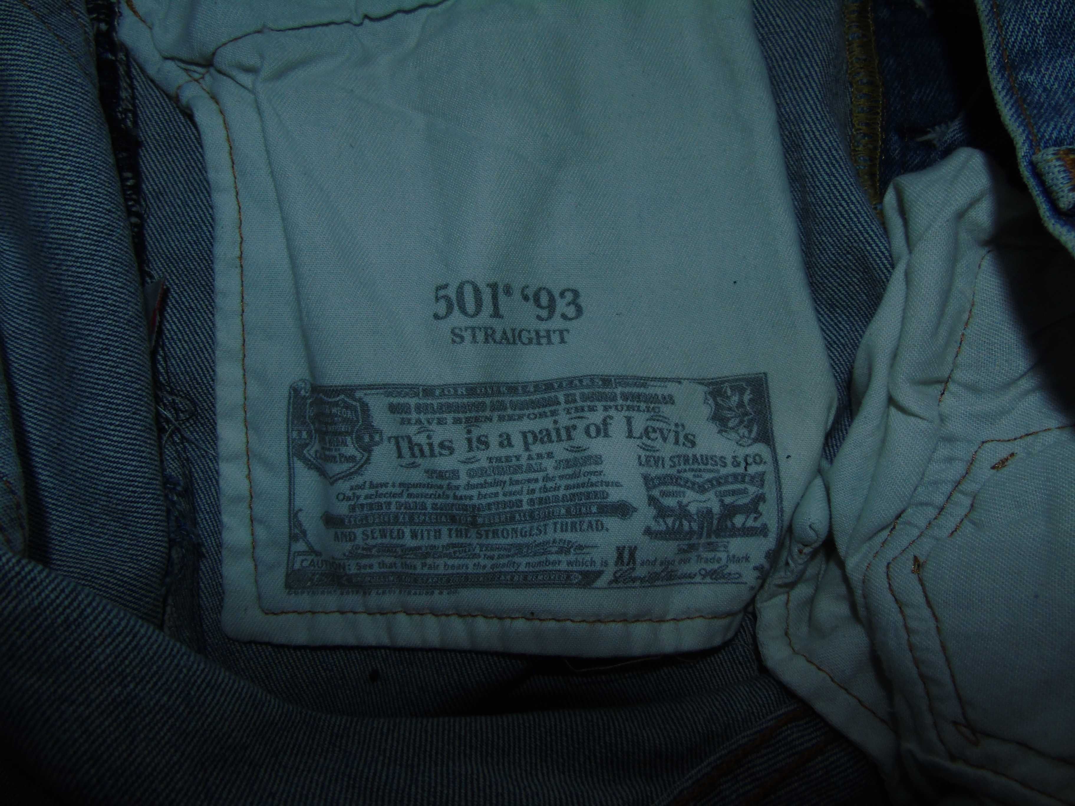 Levis 501 32/30 Spodnie Slim