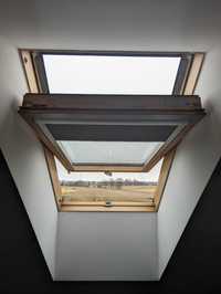 Okno dachowe z roletą wewnętrzną 78x118 - Dostępnych 7 sztuk