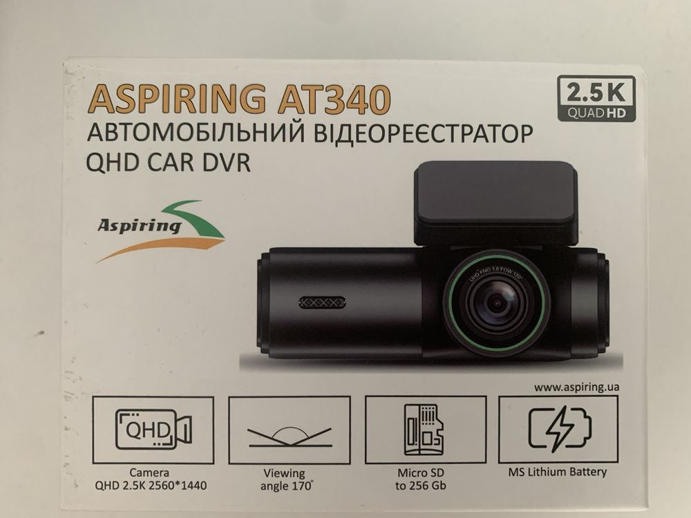 Відеореєстратор Aspiring AT340 QHD 2.5K WiFi