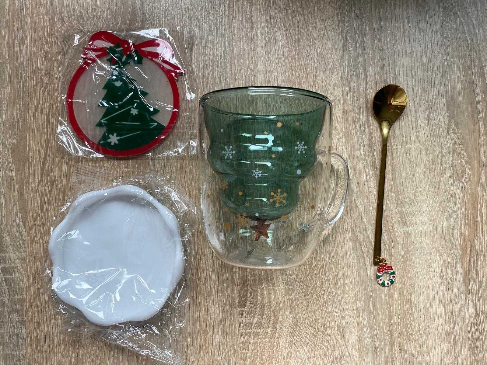 Binoster Sweet Cups kubkek świątecznych  z łyżeczką i podstawką