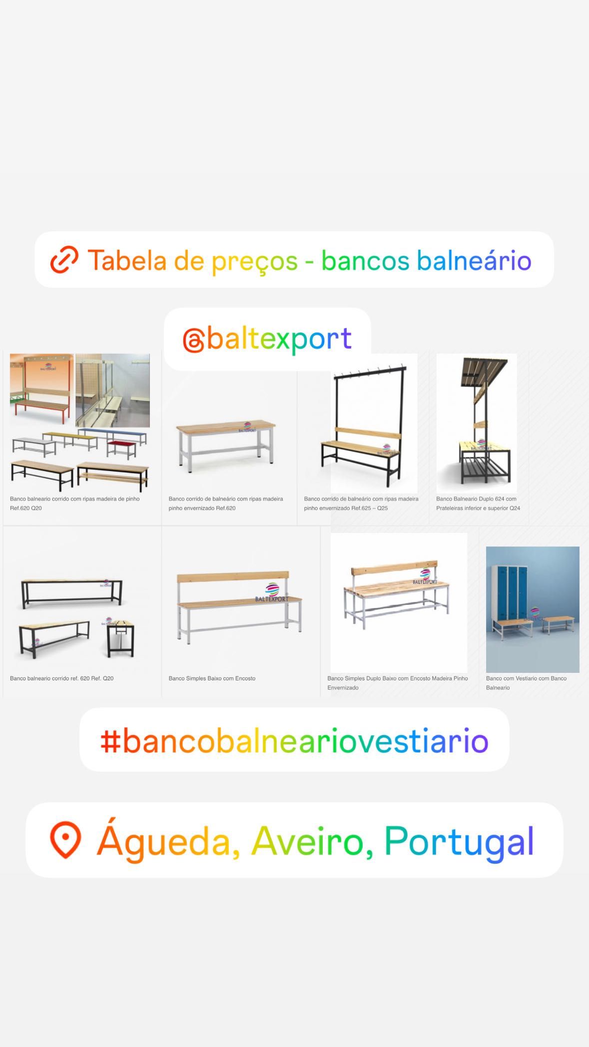 Banco Balneário Corrido Ripas Pinho Compacto Fenólico Para Vestiários