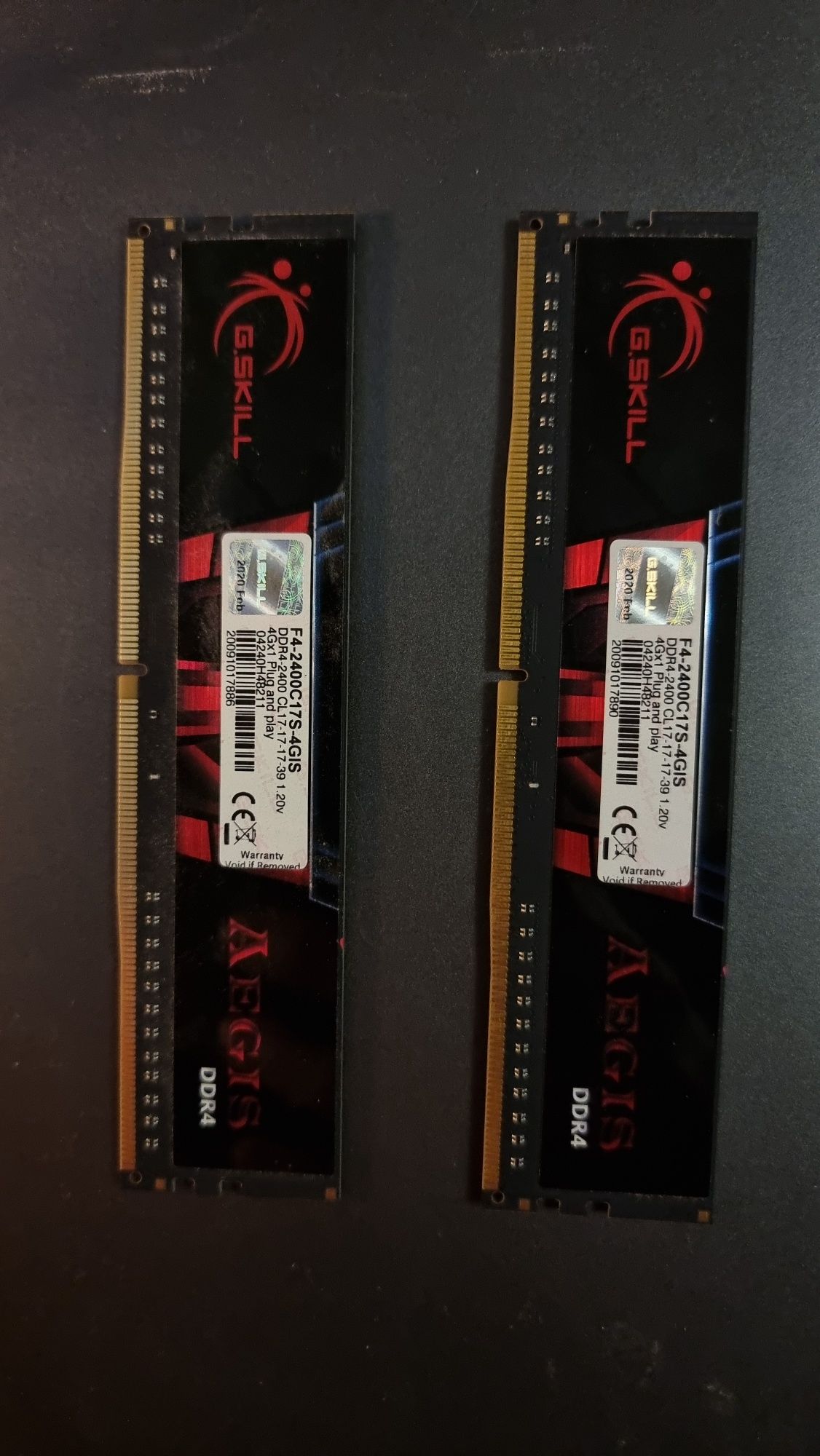 Оперативна пам'ять DDR4 8GB (2x4GB) G.Skill Aegis