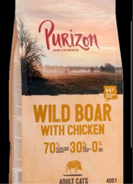 8x400g Karma Purizon dla kotów Wild Boar