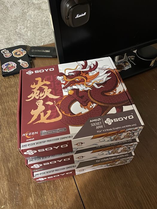 Материнська плата SOYO AMD B450M  DDR4  AM4 NVME