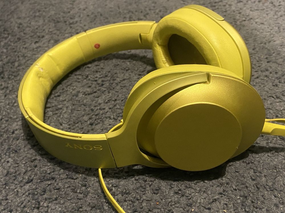 SONY MDR-100A Lime Yellow. Słuchawki przewodowe  składane typu Hi-Res