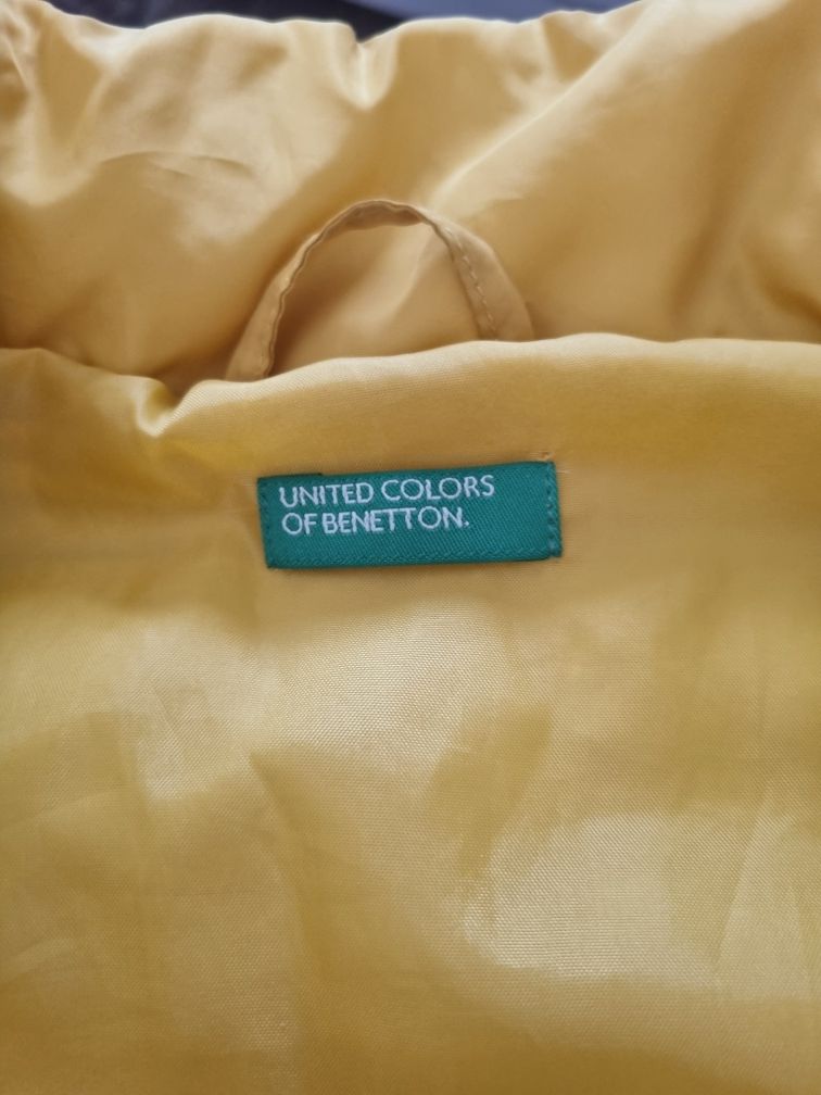 Kamizelka żółta United Colors of Benetton bezrękawnik