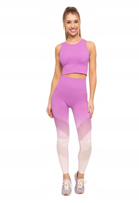 Legginsy Sportowe Wysoki Stan Push-Up Kryjące Na Siłownię Moraj XL