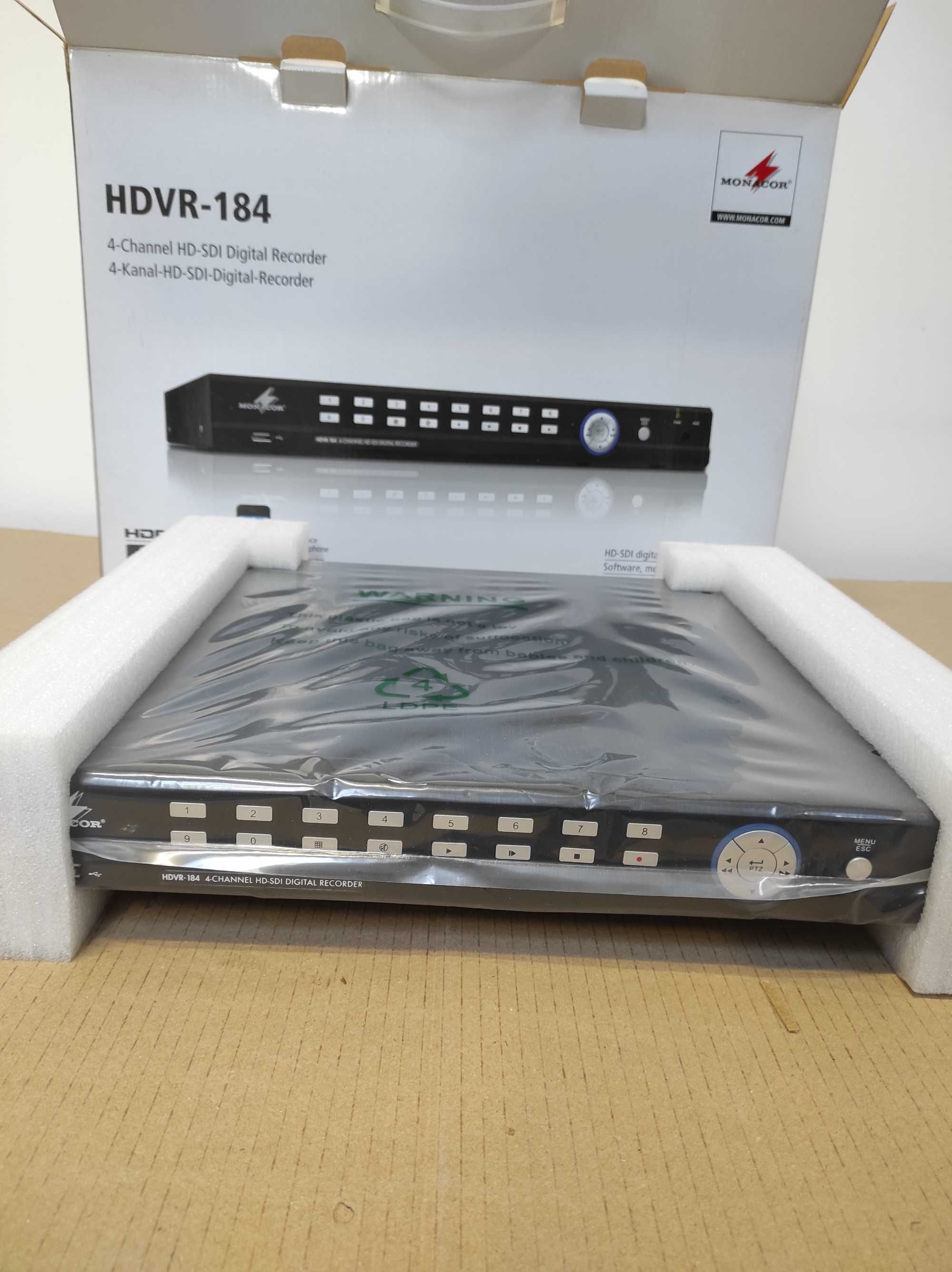 MONACOR, Rejestrator 4-kanałowy HD-SDI, HDVR-184