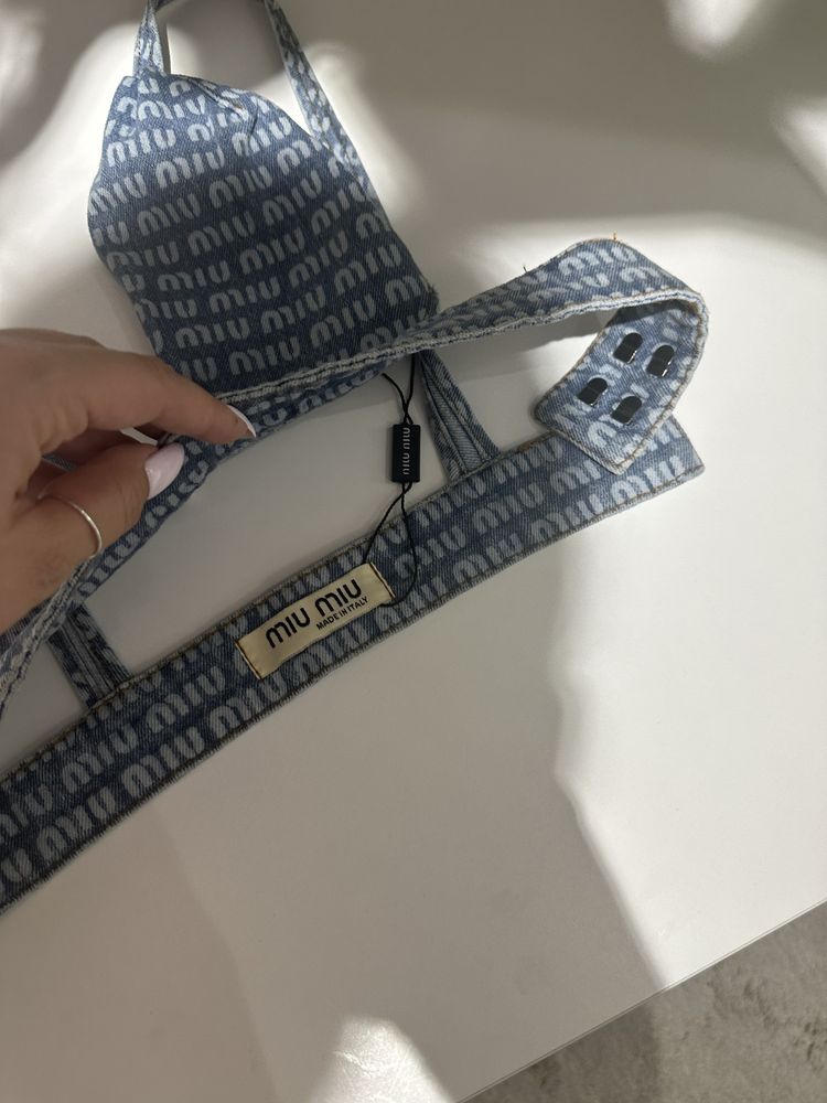 Top  jeansowy miu miu