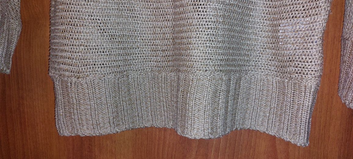Sweterek lekki rozmiar 40 brązowy
