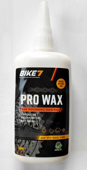 Woskowy Smar do łańcucha Bike7 Pro WAX 150ml Na każdą pogodę Jakość!