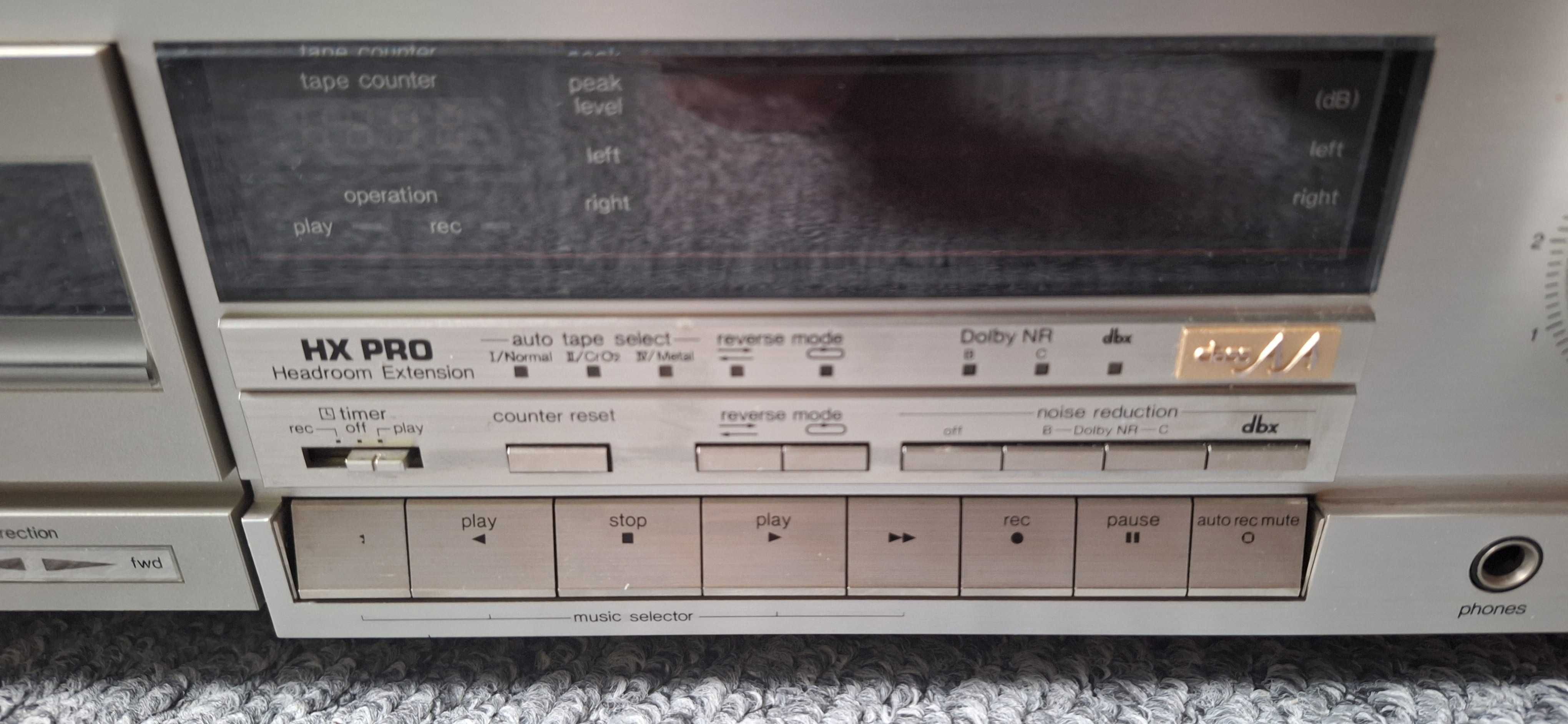 Technics RS-B608R srebrny 1988 rok / stan 5 technicznie, wizualnie 5-