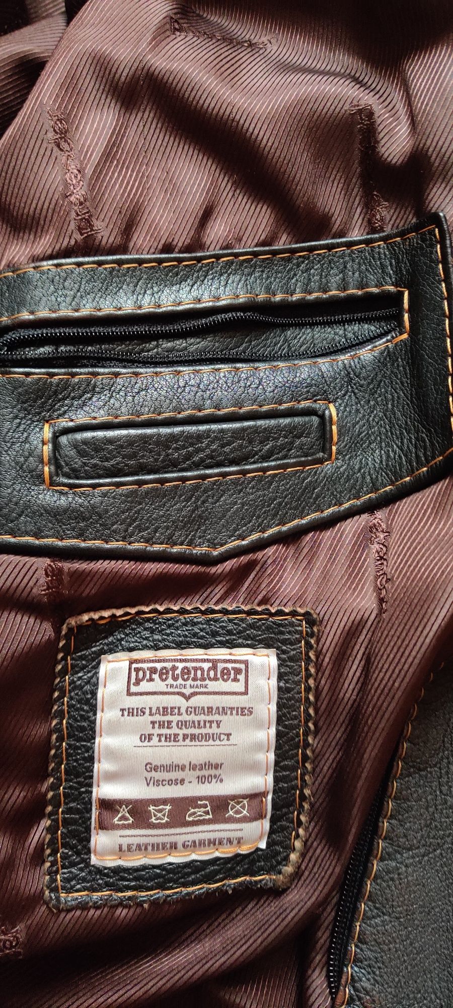Куртка "Harley Davidson" от бренда  Pretender, кожа, size L.