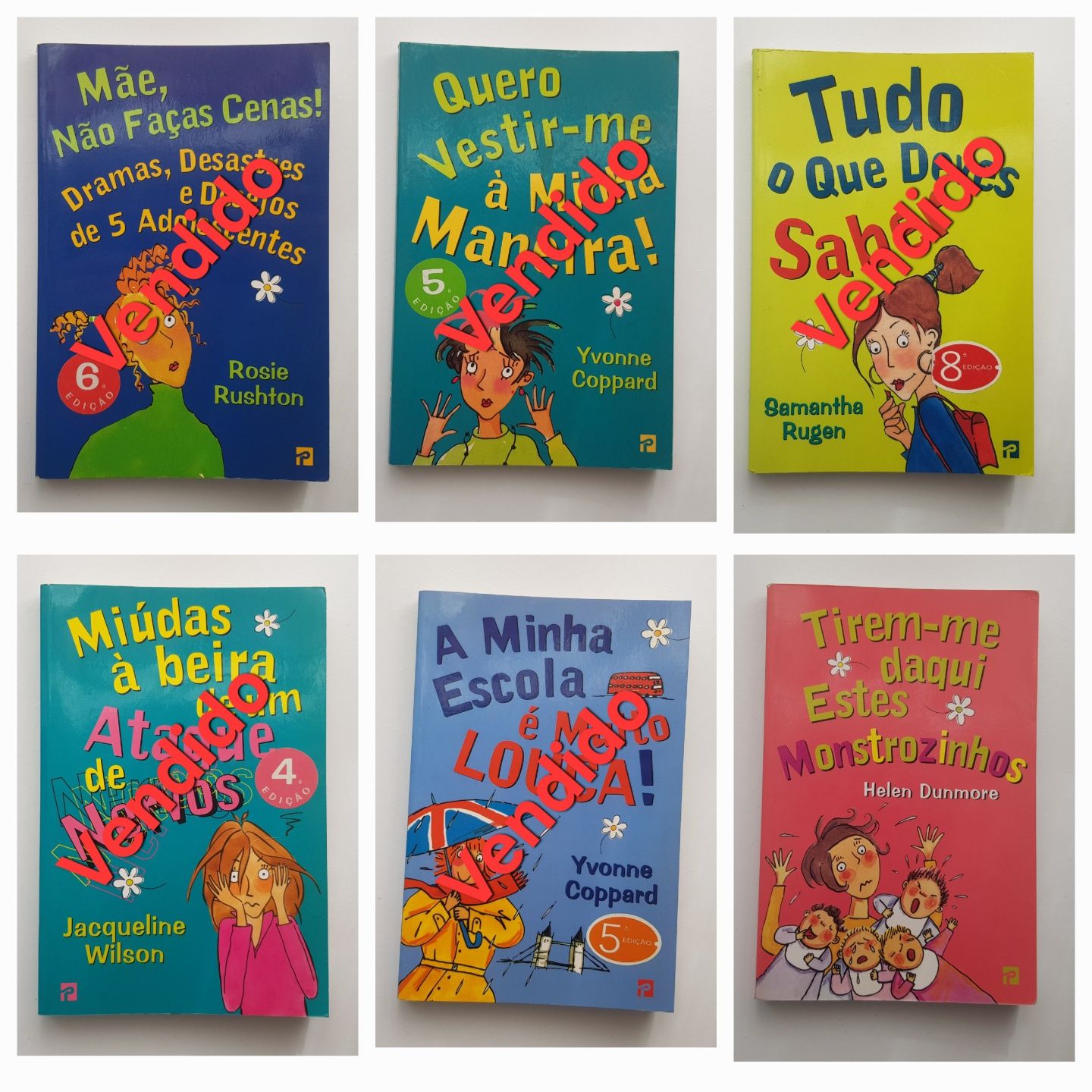 Selecção de livros para jovens, em óptimo estado, para desocupar