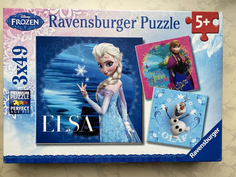 Пазлы Ravensburger Холодное сердце. Puzzle Frozen. Пазли.