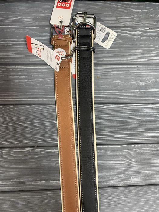 Ошейник для собак шкіряний від S до XxL