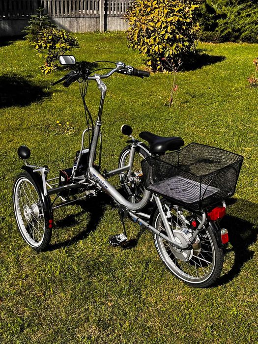 Rower elektryczny trzykołowy Draisin dla Seniora Inwalidzki Trójkołowy